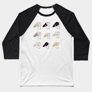 Rattie Sticker Sheet Baseball T-Shirt